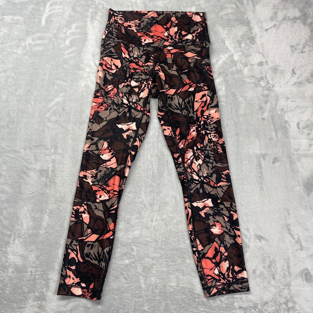 Lululemon Leggings Womens 25x25 Multi‎ Paint Storm Espresso High Times Pull-On